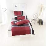 Bettwäsche-Garnitur von H.I.S, in der Farbe Rot, aus Baumwolle, andere Perspektive, Vorschaubild
