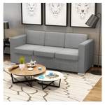 2/3-Sitzer Sofa von VIDAXL, in der Farbe Grau, aus Polyester, andere Perspektive, Vorschaubild