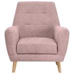 Loungesessel von Carryhome, in der Farbe Rosa, aus Textil, andere Perspektive, Vorschaubild