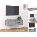 TV-Lowboard von vidaXL, in der Farbe Grau, aus Holzwerkstoff, Vorschaubild