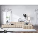 Ecksofa von Maisons du Monde, in der Farbe Beige, aus Samt, andere Perspektive, Vorschaubild