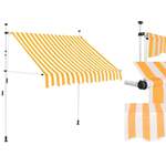 Markise von VIDAXL, in der Farbe Orange, aus Polyester, andere Perspektive, Vorschaubild