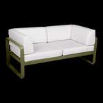 2/3-Sitzer Sofa von Fermob, in der Farbe Grün, aus Aluminium, andere Perspektive, Vorschaubild