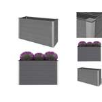 Pflanzkasten von VIDAXL, in der Farbe Grau, aus Metall, andere Perspektive, Vorschaubild