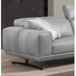 2/3-Sitzer Sofa von Egoitaliano, in der Farbe Grau, aus Leder, andere Perspektive, Vorschaubild