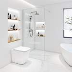 Dusch von Home Deluxe, in der Farbe Silber, aus Esg-sicherheitsglas, andere Perspektive, Vorschaubild