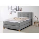 Boxspringbett von home affaire, in der Farbe Grau, aus Holz, andere Perspektive, Vorschaubild