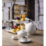 Teekocher von Churchill, in der Farbe Weiss, aus Porzellan, andere Perspektive, Vorschaubild