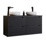 Waschbecke von LOMADOX, in der Farbe Schwarz, aus Holzwerkstoff, andere Perspektive, Vorschaubild