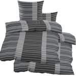 Bettwäsche-Garnitur von KH-Haushaltshandel, in der Farbe Grau, andere Perspektive, Vorschaubild