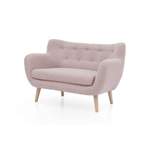 Sofagarnitur von Möbelfreude, in der Farbe Rosa, aus Polyester, andere Perspektive, Vorschaubild