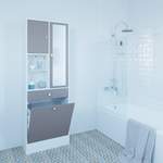 Badezimmerschrank von temahome, in der Farbe Weiss, aus Holzwerkstoff, andere Perspektive, Vorschaubild