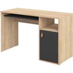 Schreibtisch von TemaHome, in der Farbe Braun, aus Holzwerkstoff, andere Perspektive, Vorschaubild