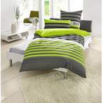 Bettwäsche-Garnitur von H.I.S, in der Farbe Grün, aus Baumwolle, andere Perspektive, Vorschaubild