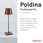 Beistelltischlampe von Zafferano, in der Farbe Braun, aus Polycarbonat, andere Perspektive, Vorschaubild