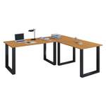 Schreibtisch von VCM, in der Farbe Schwarz, aus Holzwerkstoff, Vorschaubild