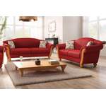 Sofagarnitur von home affaire, in der Farbe Rot, aus Holz, andere Perspektive, Vorschaubild