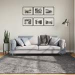 Teppich von vidaXL, in der Farbe Grau, aus Polyester, Vorschaubild