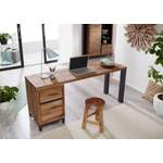 Schreibtisch von Massivmoebel24, in der Farbe Braun, aus Massivholz, andere Perspektive, Vorschaubild