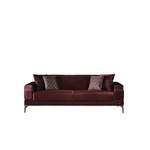 2/3-Sitzer Sofa von Villa Möbel, in der Farbe Rot, aus Mikrofaser, andere Perspektive, Vorschaubild