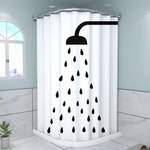 Duschvorhangklammer Badezimmer-Duschvorhang der Marke FIDDY