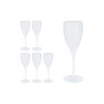 Glas von RELAXDAYS, in der Farbe Weiss, aus Kunststoff, andere Perspektive, Vorschaubild