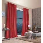 Vorhang von Home Basics, in der Farbe Rot, aus Polyester, andere Perspektive, Vorschaubild