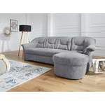 Ecksofa von DOMO collection, in der Farbe Grau, aus Chenille, andere Perspektive, Vorschaubild