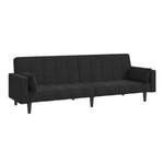 2/3-Sitzer Sofa von vidaXL, in der Farbe Schwarz, aus Samt, andere Perspektive, Vorschaubild