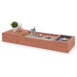 Sandkasten von MUDDY BUDDY®, in der Farbe Rosa, aus Holz, andere Perspektive, Vorschaubild