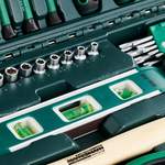 Werkzeug-Set von Brüder Mannesmann, in der Farbe Grün, aus Stahl, andere Perspektive, Vorschaubild