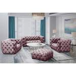 Sofagarnitur von Fun Moebel, in der Farbe Rosa, aus Textil, andere Perspektive, Vorschaubild