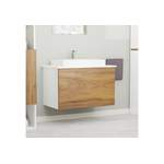 Waschbeckenunterschrank von GARLIVO, in der Farbe Weiss, aus Holzwerkstoff, andere Perspektive, Vorschaubild