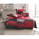 Bettwäsche-Garnitur von My Home, in der Farbe Rot, aus Baumwolle, Vorschaubild