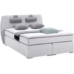 Boxspringbett von ATLANTIC home collection, in der Farbe Grau, aus Strukturstoff, andere Perspektive, Vorschaubild