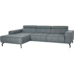 Ecksofa von DOMO collection, in der Farbe Blau, aus Webstoff, andere Perspektive, Vorschaubild