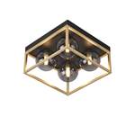 Deckenlampe von [lux.pro], in der Farbe Gold, aus Metall, andere Perspektive, Vorschaubild