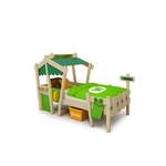 Kinderbett von wickey, in der Farbe Grün, aus Holz, andere Perspektive, Vorschaubild