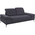 2/3-Sitzer Sofa von PLACES OF STYLE, in der Farbe Grau, aus Flachgewebe, andere Perspektive, Vorschaubild