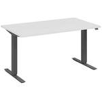 Schreibtisch von fm, in der Farbe Grau, aus Stahl, Vorschaubild