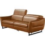 2/3-Sitzer Sofa von Egoitaliano, in der Farbe Orange, aus Leder, andere Perspektive, Vorschaubild