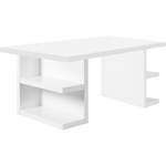 Schreibtisch von TemaHome, in der Farbe Weiss, aus Holzwerkstoff, andere Perspektive, Vorschaubild