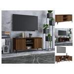TV-Lowboard von VIDAXL, in der Farbe Braun, aus Holzwerkstoff, andere Perspektive, Vorschaubild