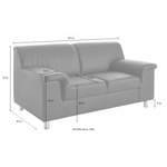 2/3-Sitzer Sofa von INOSIGN, in der Farbe Braun, aus Microfaser, andere Perspektive, Vorschaubild