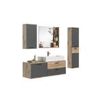 Badmöbel-Set von XONOX.home, in der Farbe Grau, aus Holzwerkstoff, andere Perspektive, Vorschaubild
