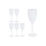 Glas von RELAXDAYS, in der Farbe Weiss, aus Kunststoff, andere Perspektive, Vorschaubild