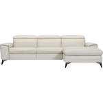 Ecksofa von PLACES OF STYLE, in der Farbe Beige, aus Leder, andere Perspektive, Vorschaubild