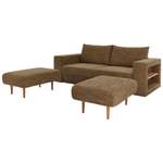 2/3-Sitzer Sofa von LOOKS by W.Joop, in der Farbe Braun, aus Textil, andere Perspektive, Vorschaubild