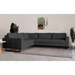 Ecksofa von PLACES OF STYLE, in der Farbe Grau, aus Chenille, andere Perspektive, Vorschaubild