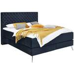 Boxspringbett von Visionight, in der Farbe Blau, aus Textil, andere Perspektive, Vorschaubild